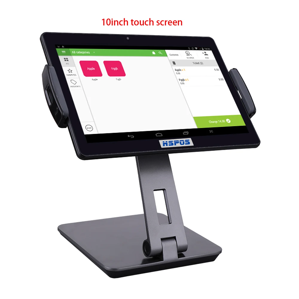 Free Shipping New OEM Tablet 10inch Touch POS Cash Register with Printer,Bluetooth Scanner,Cash Drawer for Restaurant