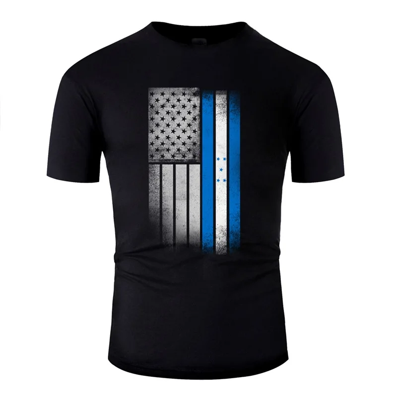 

Funny Honduran American Flag Tshirt Men Cotton Men And Women Tee Shirt 2020 Short-Sleeve
