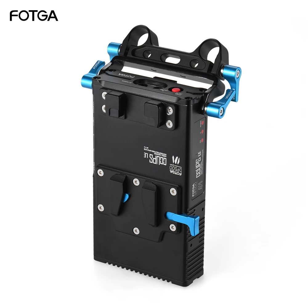

FOTGA DP500III 2 in 1 V-mount Battery Plate Adapter Charger 15mm Rod Clamp for Canon Nikon Sony Camera Video Studio Shooting