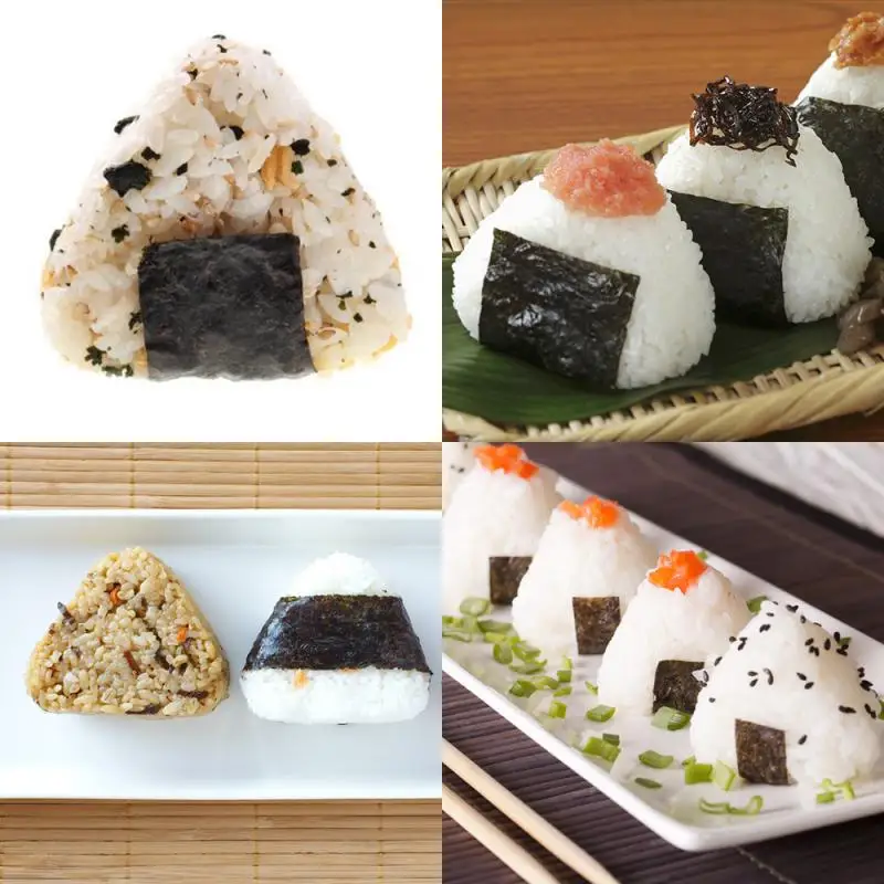 Кухонные гаджеты, 2 шт., форма для суши Onigiri, прозрачная форма для украшения бэнто, рисовый шар, пластиковая треугольная форма, пищевая форма