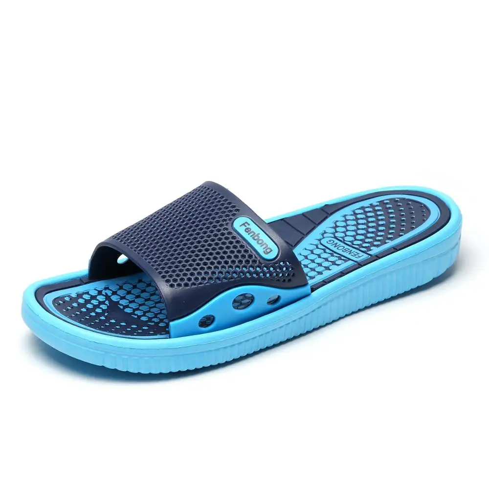 Синий Men's Aqua Shoes New Breathable Men Beach Sneaker Shoes Beach Fishing Water Holes Outdoor Summer Sandals - Цвет: Синий