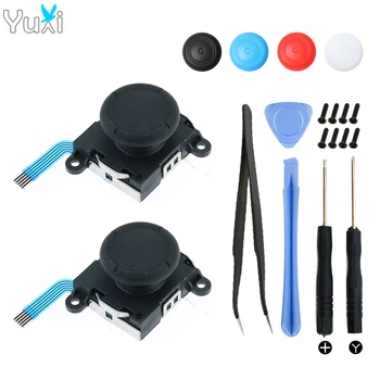 

YuXi 3D Analog Joycon Joystick Thumb Sticks Sensor Replacement For Nintend Switch Joy Con Controller Housing w/ Repair Tool