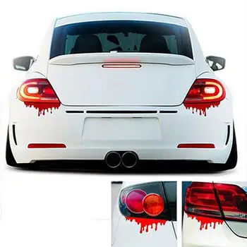 

funny sticker Reflective Red Blood Bleeding Car Sticker Car Decals Rear Front Headlight Sticker hot car sticker accesories