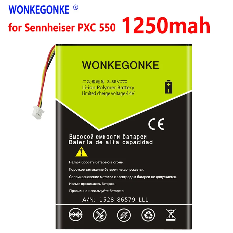 Аккумулятор AHB413645PCT для беспроводной Bluetooth-гарнитуры Sennheiser PXC 1250 550 мАч | Мобильные