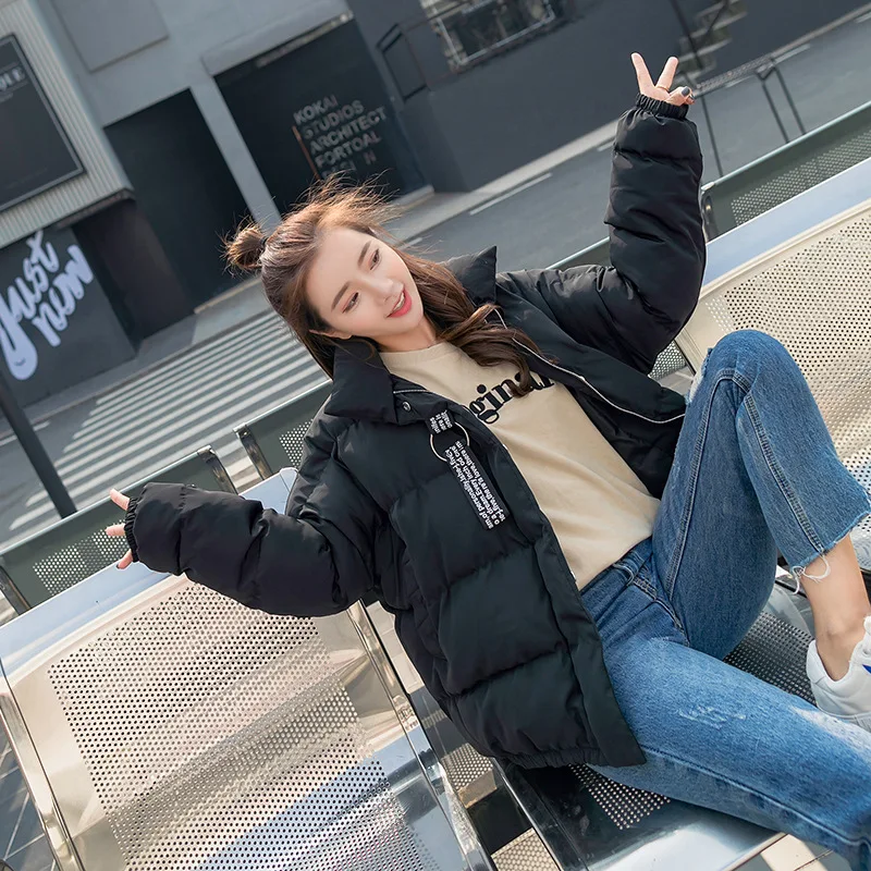 

Y9027 New Style Korean-style Loose-Fit Cotton-padded Jacket BF Harajuku-Style Students CHIC Cotton-padded Clothes
