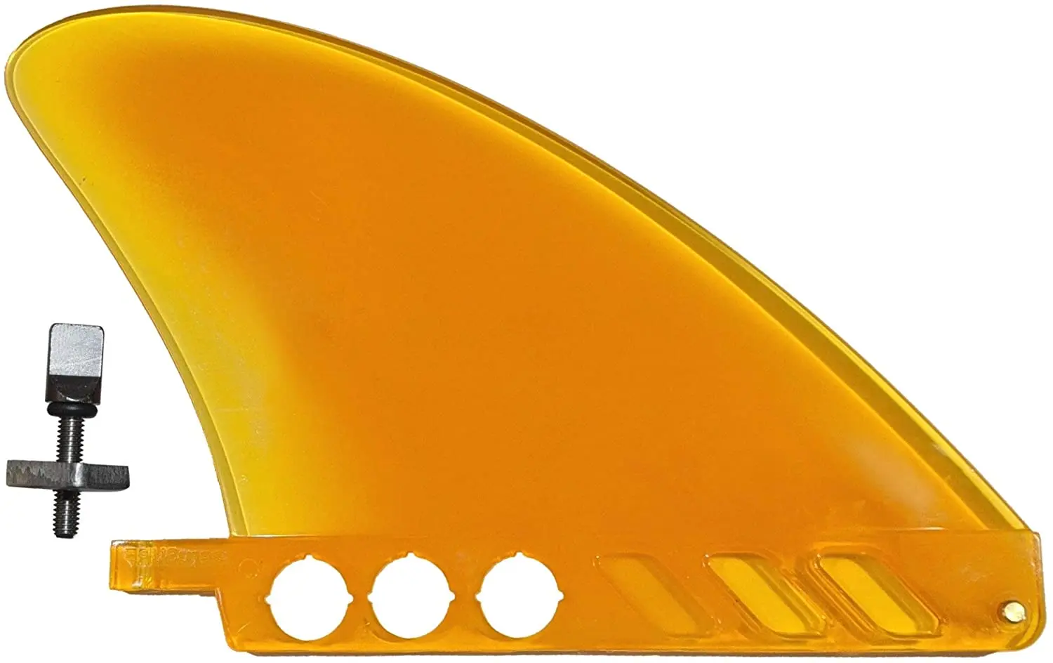 4.6 inch soft flex fin with screw white water fin