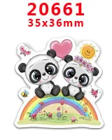 20661 30 шт мультфильм плоское украшение из смолы PR 20611 - Цвет: 20661