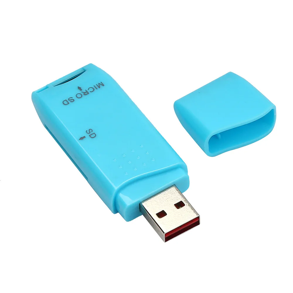 Кард-ридер Портативный высокоскоростной милый USB 2,0 Micro SD/SDXC TF кард-ридер адаптер Универсальный кард-ридер для планшета