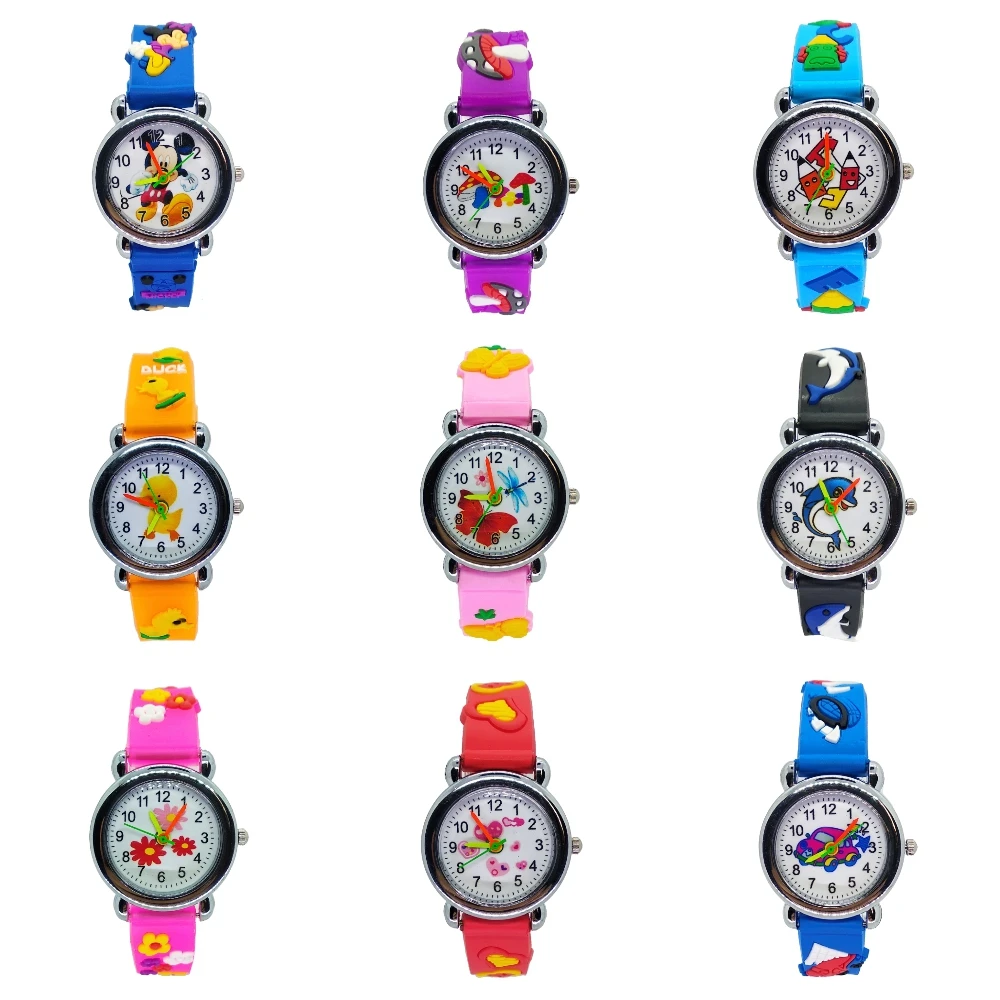 9 different style anime Children s Watches 3d Car animal Watch Casual Boys Sport Quartz Watches 1