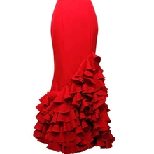 Шикарная русалка юбка атласная Faldas модные женские юбки Длинное нарядное платье макси юбки оборки вечерняя одежда индивидуальный заказ