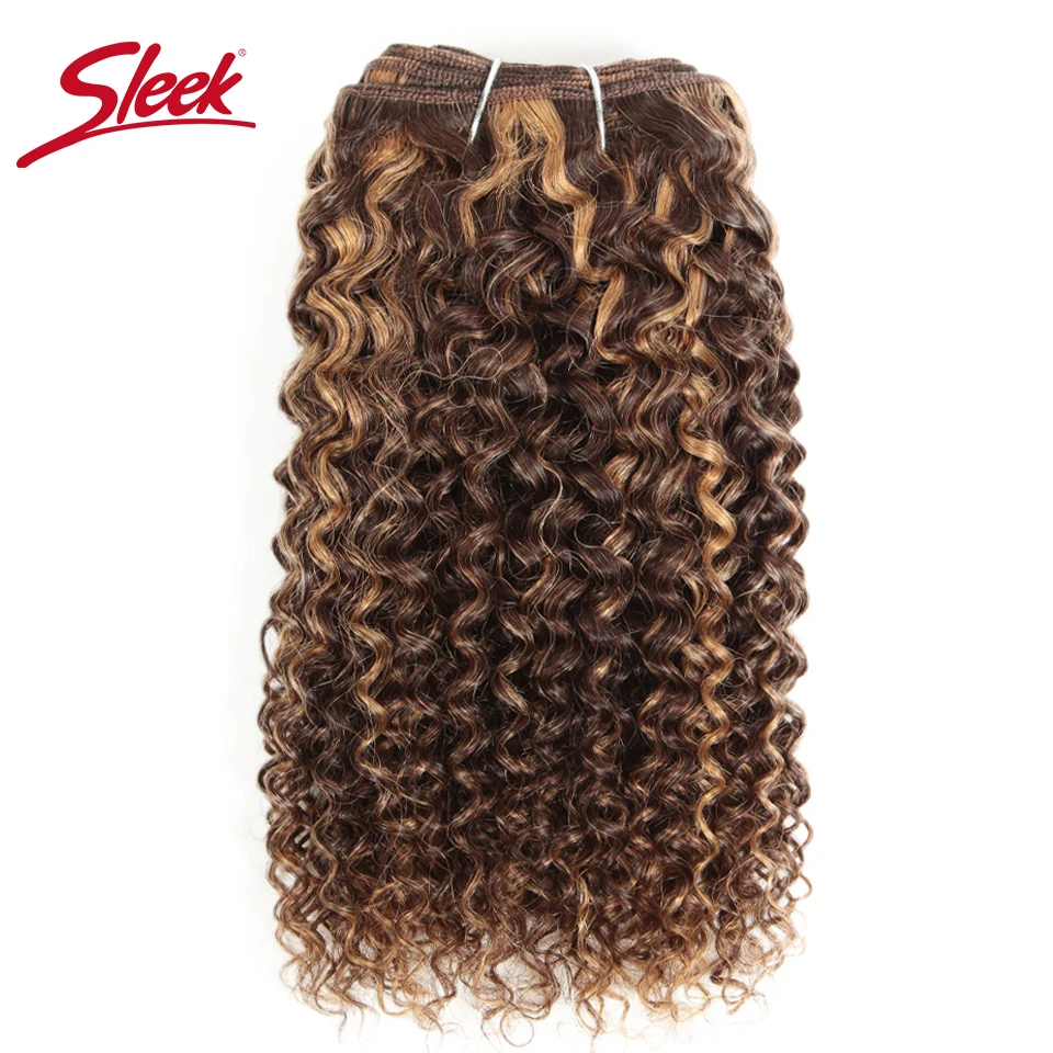

Sleek Afro Kinky Curly Weave Double Drawn Remy Mongolian Human Hair Bunldes Deal P4/27# Ombre Color Hair Extension cabelo human