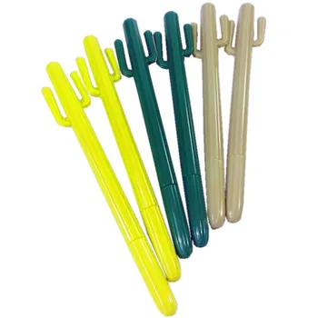 

48pcs/lot Fairy Column Modeling Cute Cactus School Fashion Office Suppiles Three Colors Mix Gel Pen