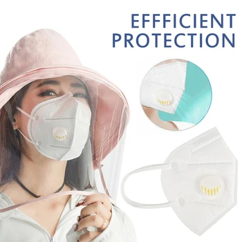 

1PC Haze Mask KN95 With Valve To Filter Harmful Gases Odors Safe Breathable Dust-proof Non-washable Unisex Household Items