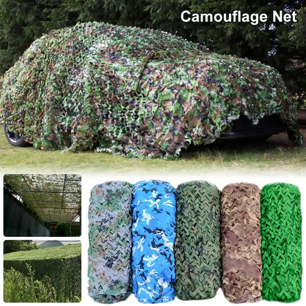 Details about / Hunting Camouflage Nets Army Training Car Covers Shade Tent Camping Sun Shelter