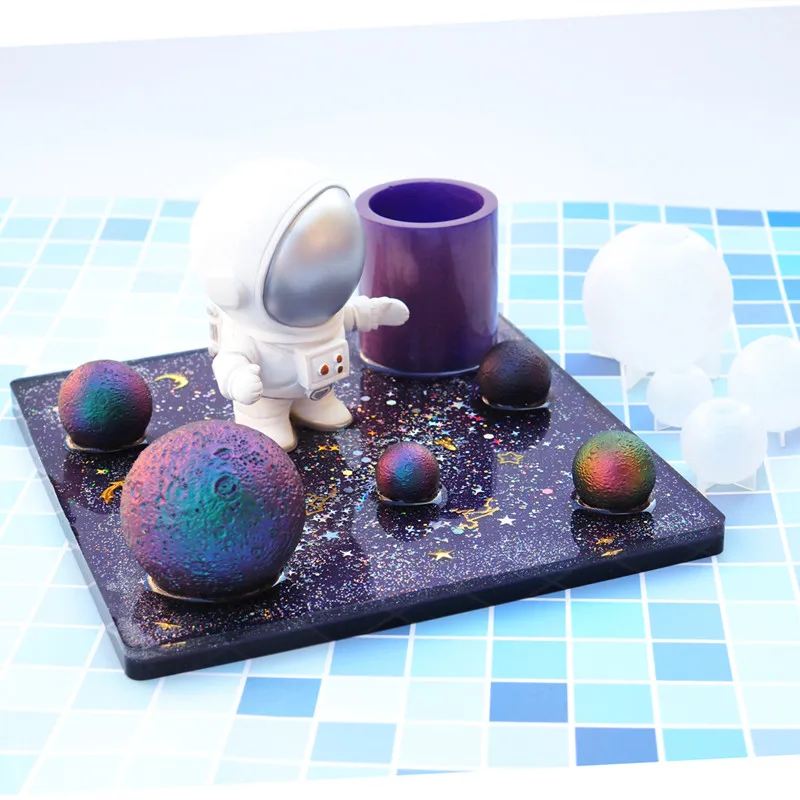 

Moon Ball Shaped Necklace Silicone Jewelry Decoration DIY Dried Flower Jewelry Accessories Jewelry Tools UV Epoxy Resin Mold