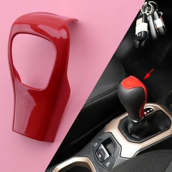 

Red Inner Gear Shift Lever Knob Cover Trim Fit For Jeep Cherokee 2014 2015 2016 2017 2018