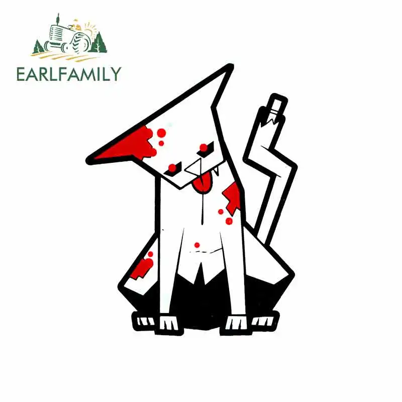 EARLFAMILY 13cm x 9.8cm Zombie Pet Kitty Cat Car Stickers Waterproof Decal Bumper Anime Occlusion Scratch Vinyl Wrap Decor | Автомобили и