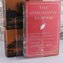 2 шт прозрачный акриловый держатель для книг l-образный Настольный органайзер для книг школьные канцелярские принадлежности офисные принадлежности W91A
