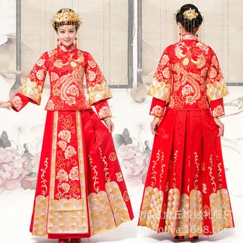 

Chinese Cheongsam New Arrival Xiuhe Suit Chinese Wedding Dress Traditional Chinese Clothing For Women