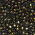 Black gold heart