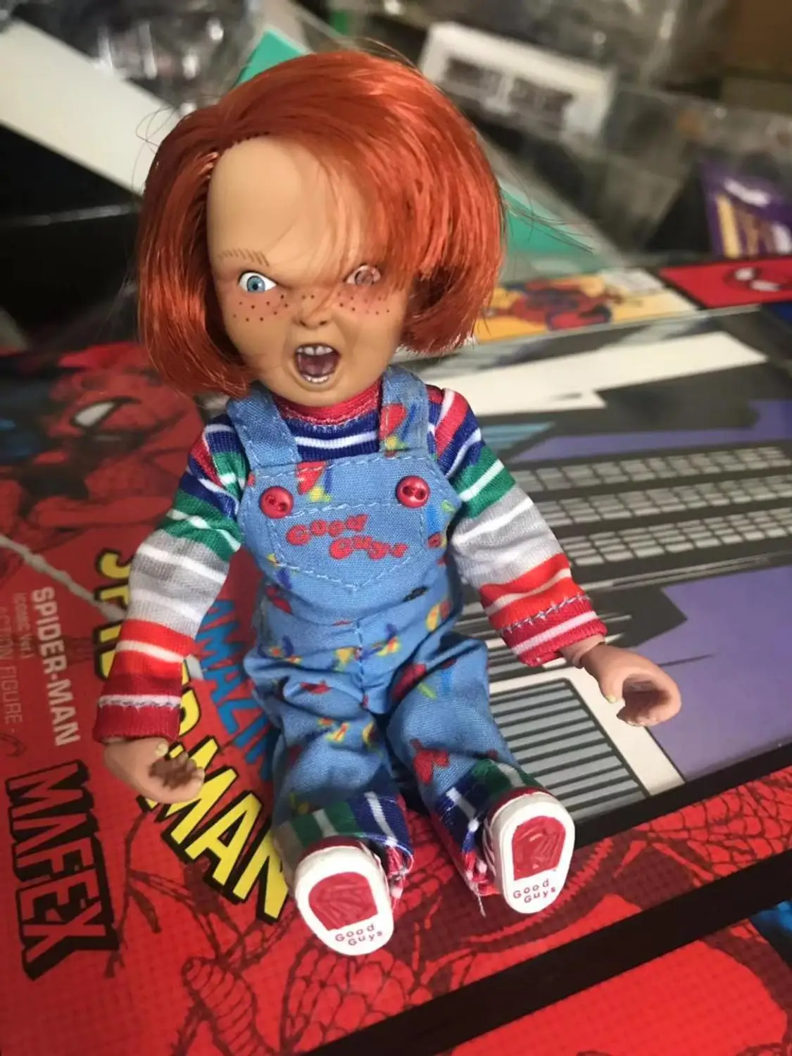 Реалистичная детская одежда NECA Good Guys версии Чаки ПВХ фигурки героев кукла