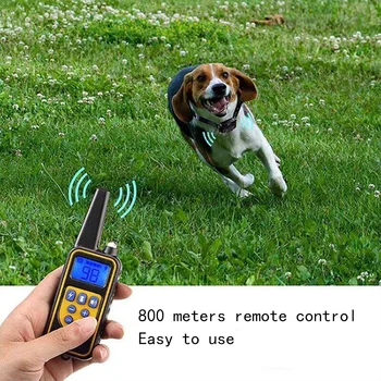 

Dog Collar Waterproof Rechargeable Electric Dog Training Collar With Remote Controller Electric Pet Dog Training Collar