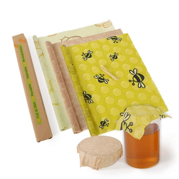 

100CM*33CM Reusable Beeswax Fresh-keeping Packaging Beeswax Wraps Food Storage Zero Waste Organic Beeswax Cloth
