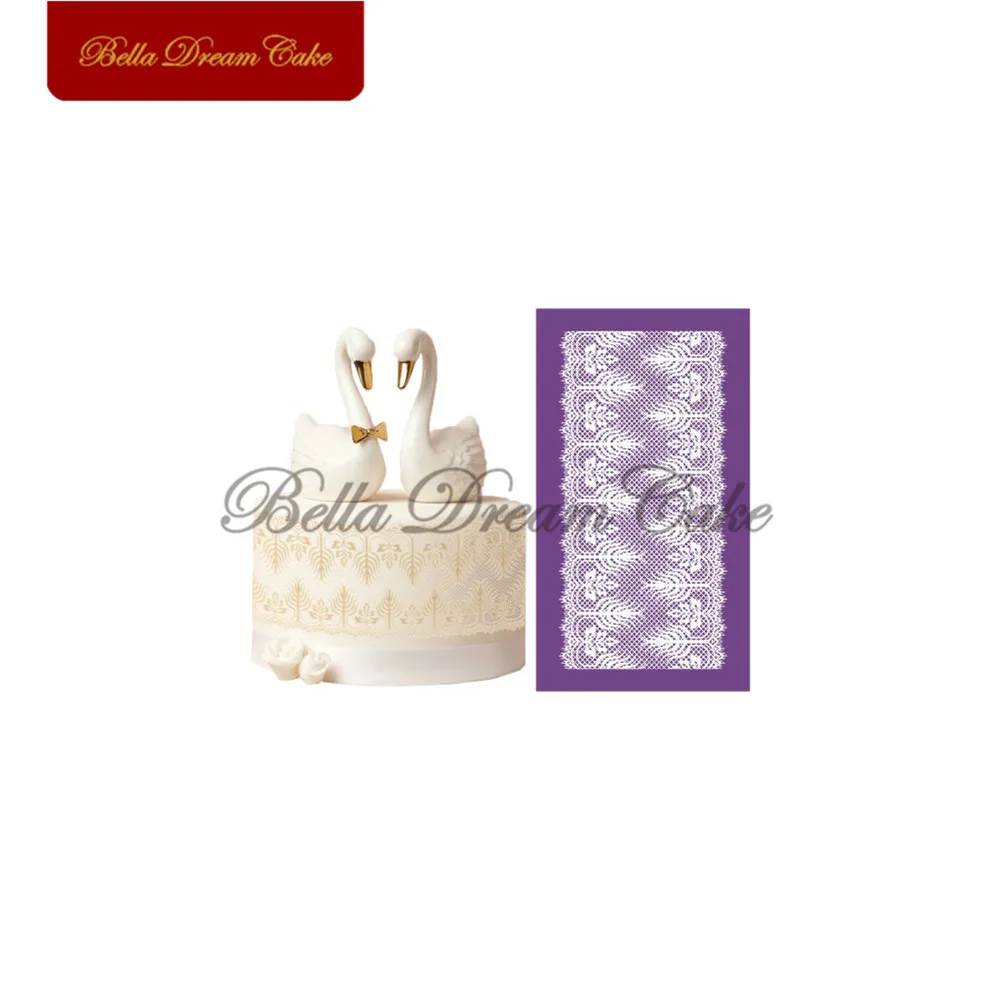 

New Design Princess Mesh Stencils for Wedding Cake Lace Moulds Decorating Tools DIY Baking Accessories Dining Bakeware MST-54