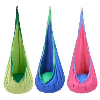 

Living Room Child Kids Inflatable Bean Bag Storage Bags Pod Swing Chair Nook Tent Indoor Outdoor Garden Hanging Seat Hammock