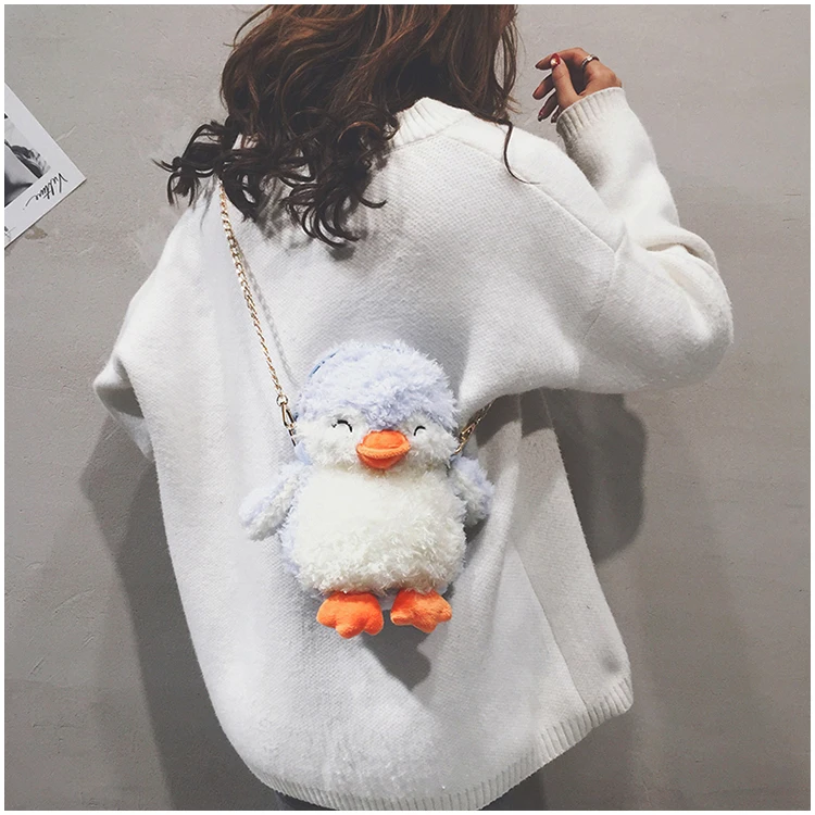 Cute Cartoon Penguin Plush Toys Stuffed Animal Penguin Backpack Bag Purse bags Gifts for Girlfriend Children Women Accessories