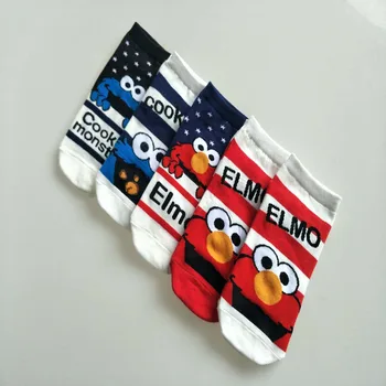 

5 Pairs Fashion summer New women sport socks casual boat low cut cotton Socks boat socks lovely Cartoon Pattern men crew socks