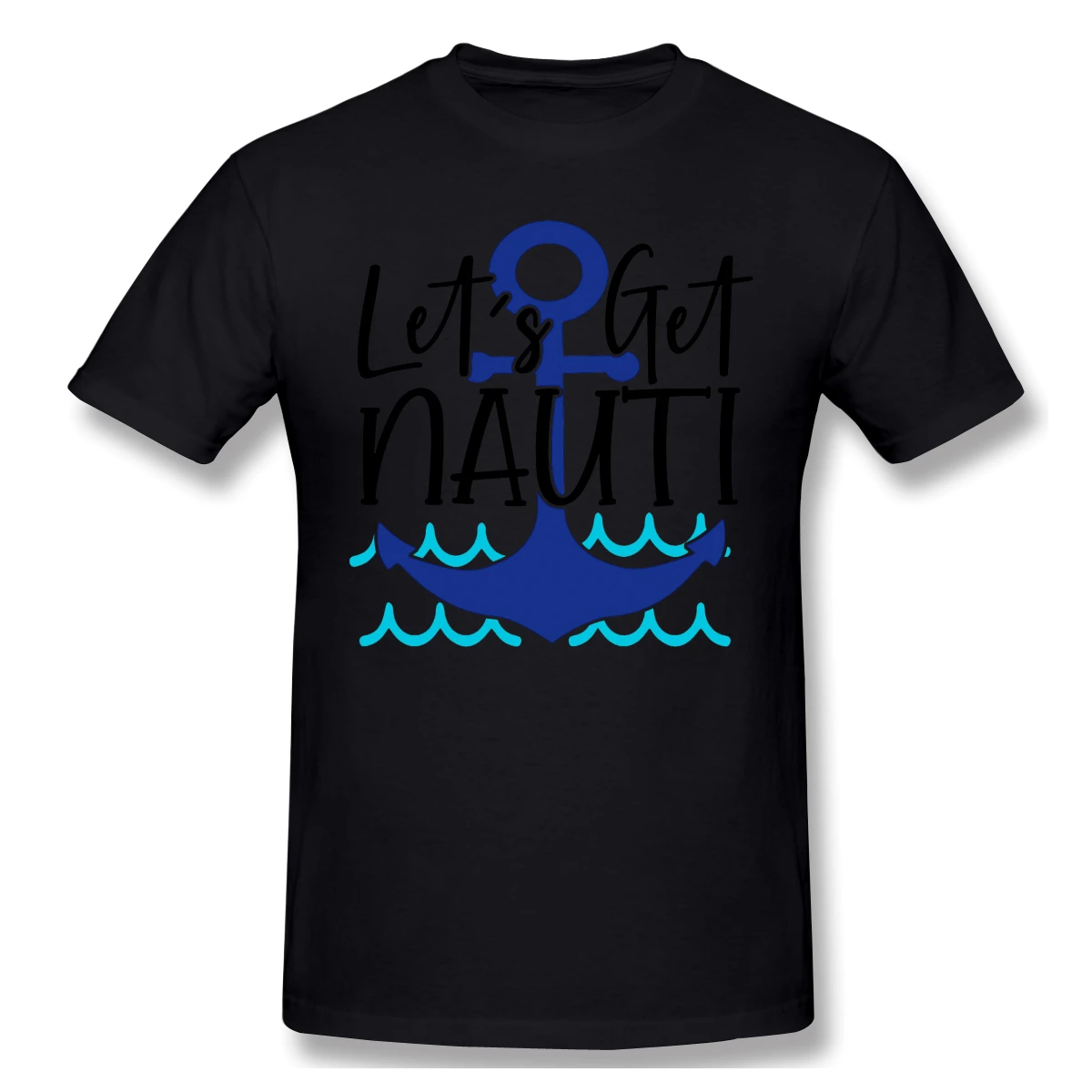 Let's Get Nauti/Хлопковые Забавные футболки с принтом Последняя поставка Мужская