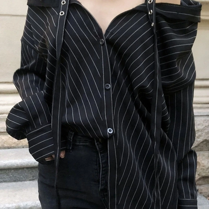 Punk Gothic Harajuku Off Shoulder Blouse Tops 2020