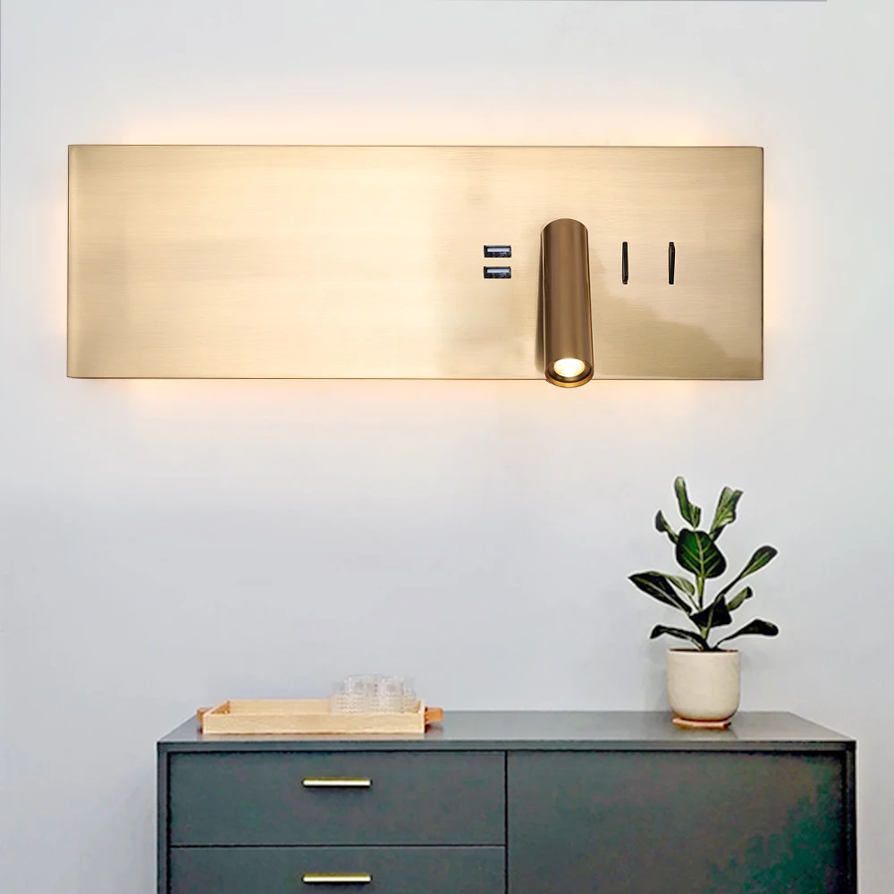 

usb light wall mounted backlit led wall light room decor led lighting bulb for home luminaire light fixtures 90-260v cree chip