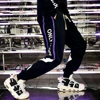 

#2226 Tide Brand Ins Men's Wear Leisure Time Pants Trend Schoolboy Easy Nine Part Ankle Banded Pants Sports Pants Bo Kuanchao