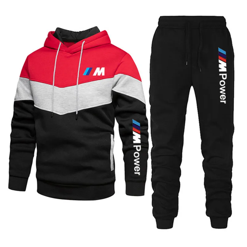 2021 Nieuwe Auto Logo Bmw M Power Zweet Shirt Pak Hoodie Kleding Casual  Losse Straat Kleding Mannen Mode Herfst kleding + Broek|Setjes voor Mannen|  - AliExpress