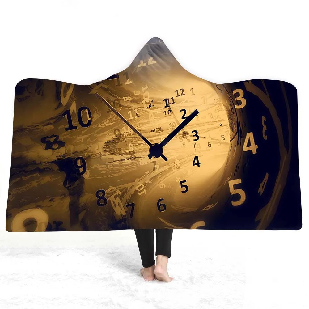 

Tiger Hooded Blanket for Men and Kids Halloween Magic Cloak Thicken Warm Flannel Blankets Flamingo Soft Cap Sherpa Throw Blanket