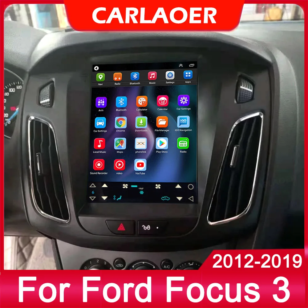 Автомагнитола мультимедийный плеер android 10 для Ford Focus 3 Mk3 2012 -2019 стиля Tesla навигация