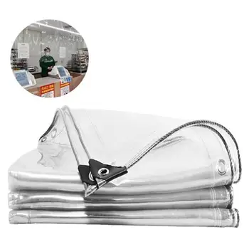 

Multi-function Transparent Tarpaulin Portable Windproof Rainproof Tarp Safe Protection Covers Durable Canopy Tent For Universal