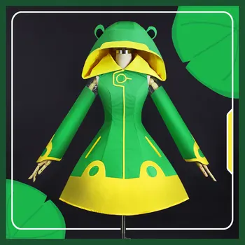 

New Clear Card Clamp Cardcaptor Sakura Kinomoto Sakura Cosplay Frog Costume+Shoes Cover Waterproof Halloween Costumes for Women