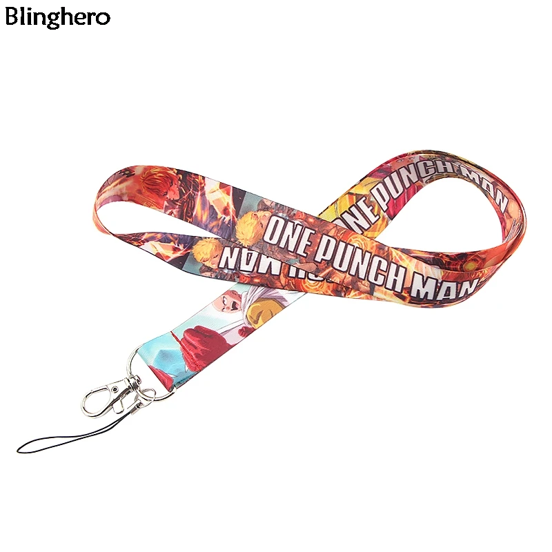 Blinghero, One Punch Man, аниме, ремешок для ключей, держатель для телефона, шейный ремешок, USB, ремешок для камеры, классные подарки для детей, любителей аниме, BH0382