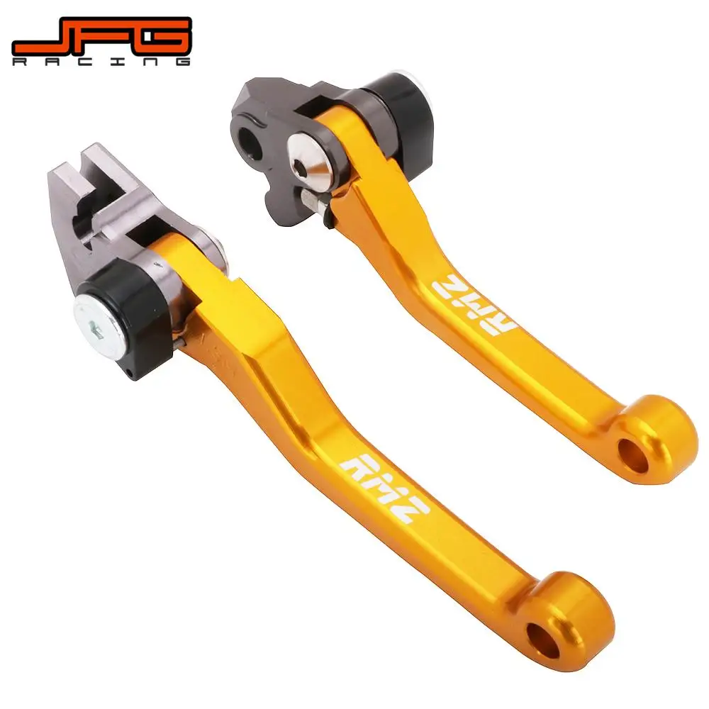 Мотоцикл CNC Алюминиевый Поворотный тормозной рычаг, сцепление рычаг для SUZUKI RMZ250 2004 2007- RMZ450 2005- рычаги ручки для грязного велосипеда