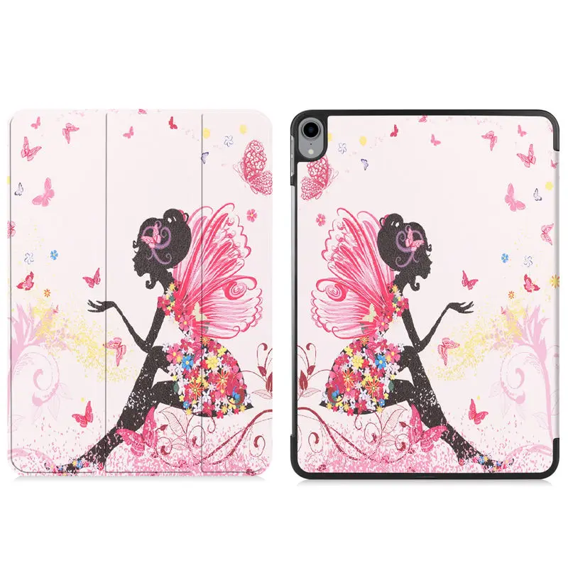 Чехол для iPad Pro 1"() Smart Cover Funda для нового iPad Pro 11 дюймов принт шаблон складной Стенд Coque Shell+ пленка+ ручка