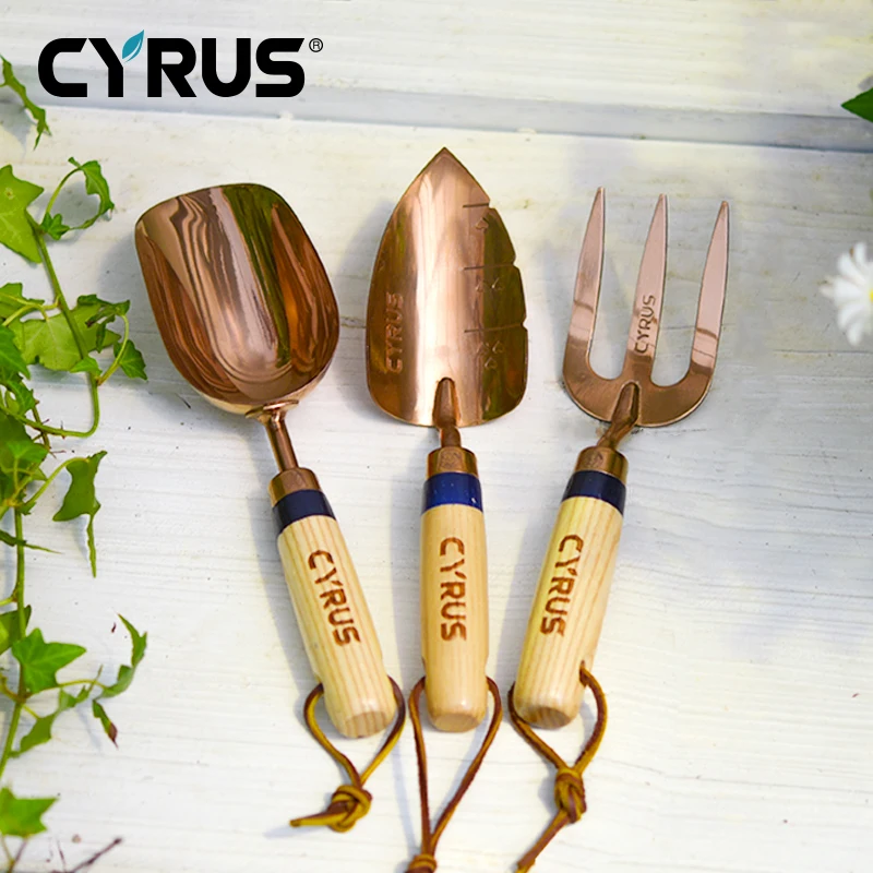 CRYUS Garden Tools Set for Gardening- 3Pcs Hand Stainless Steel Tool Included Trowel Transplanting Shovel Digging |