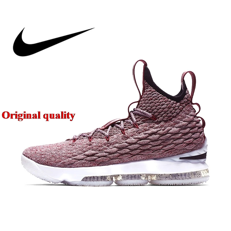 Оригинальные подлинные мужские баскетбольные кроссовки LEBRON XV EP, спортивные уличные кроссовки, удобные дышащие, Новое поступление