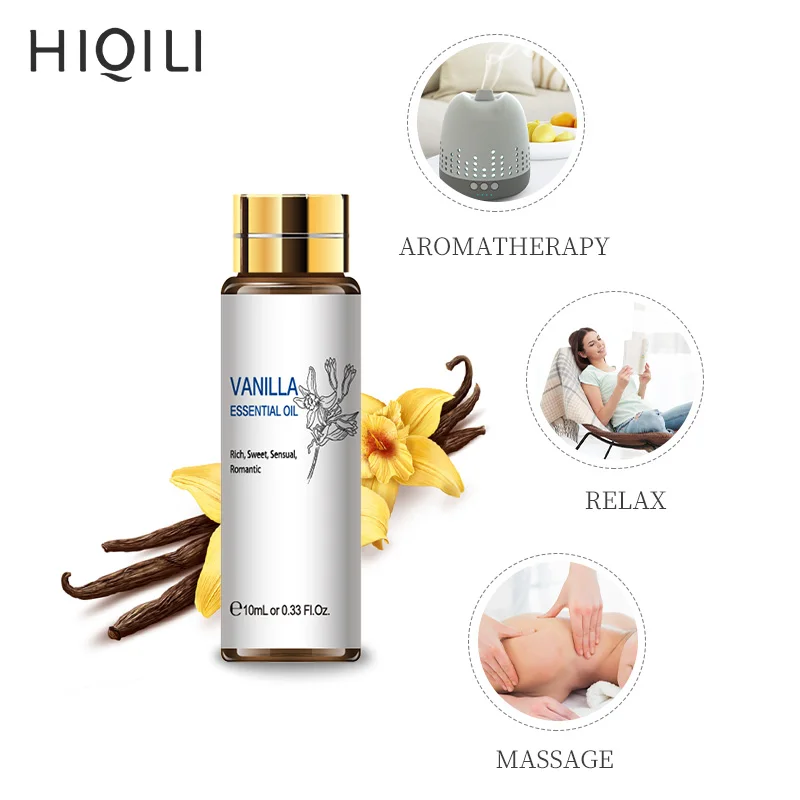 HIQILI Orange Tea Tree Essential Oils 10ML Diffuser Aroma Oil Eucalyptus Vanilla Bergamot Lemongrass Rosemary Chamomile Oil-5