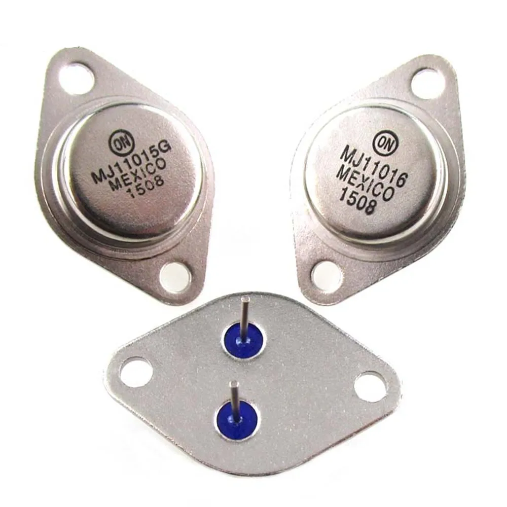 2 шт. силовой транзистор MJ11015G MJ11015 30A/120V TO-3 с золотым уплотнением для трубки MJ11016G |
