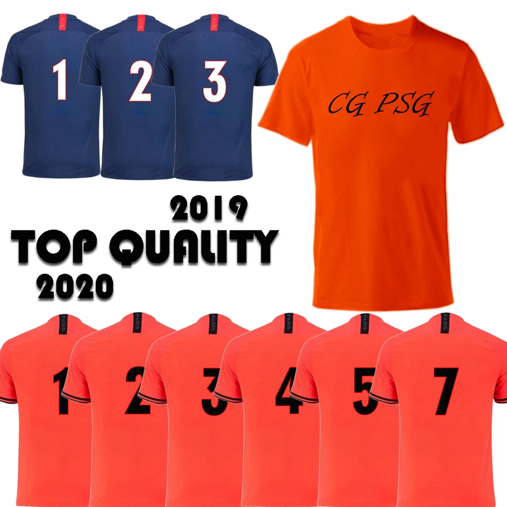 1920 Men CG PSG T Shirts Football maillot Athletic Tops Sport Wears Kids Kit Jerseys | Мужская одежда