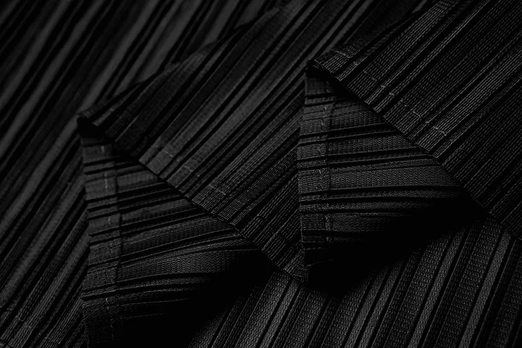 ТРАПЕЦИЕВИДНОЕ ПЛАТЬЕ С Принтом женское весеннее и осеннее Новое MIYAKE складное эластичное свободное большое маятниковое женское плиссированное платье