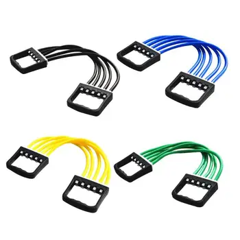 

Adjustable Chest Expander 5 Latex Resistance Bands Arm Strength Trainer